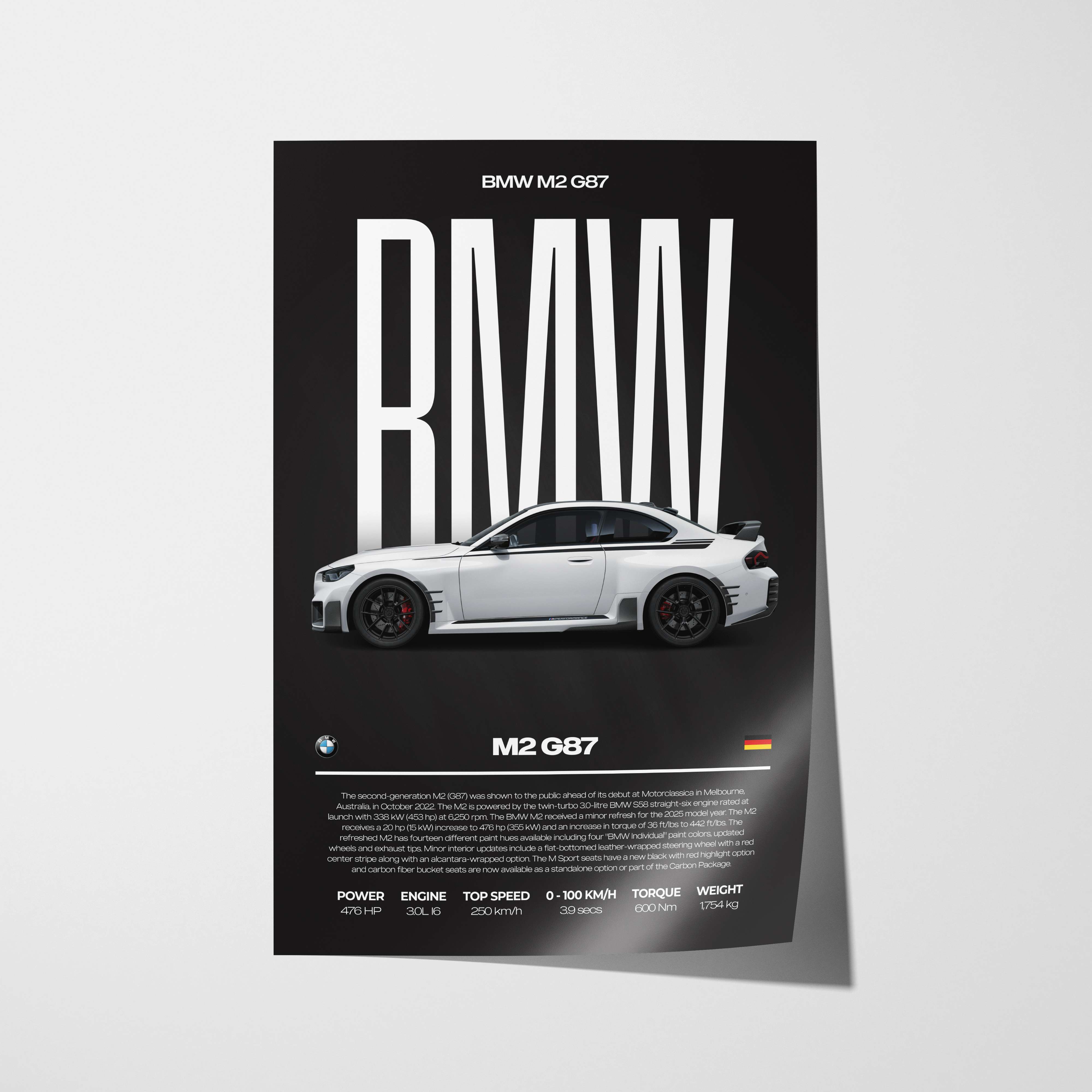 BMW M2 G87 Poster