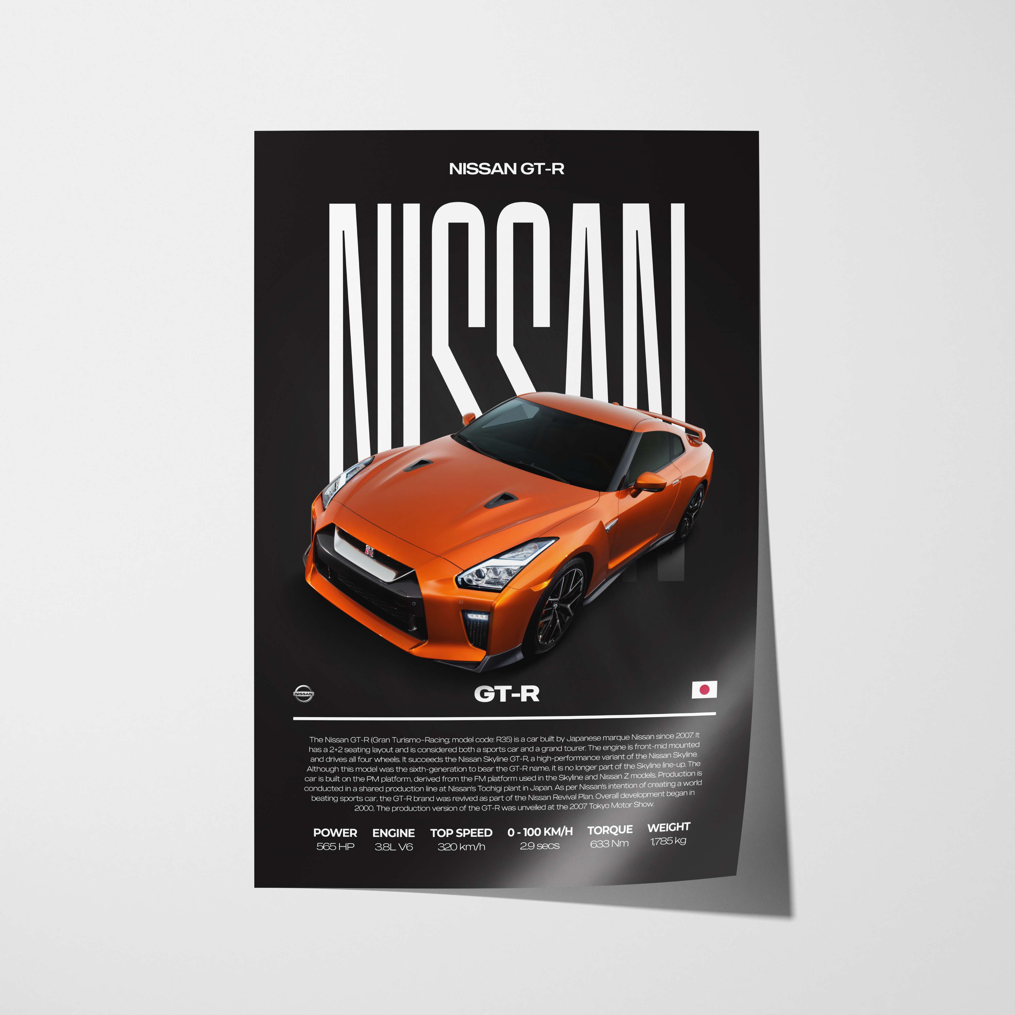 Nissan GT-R Poster