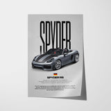 718 Spyder RS Car Poster