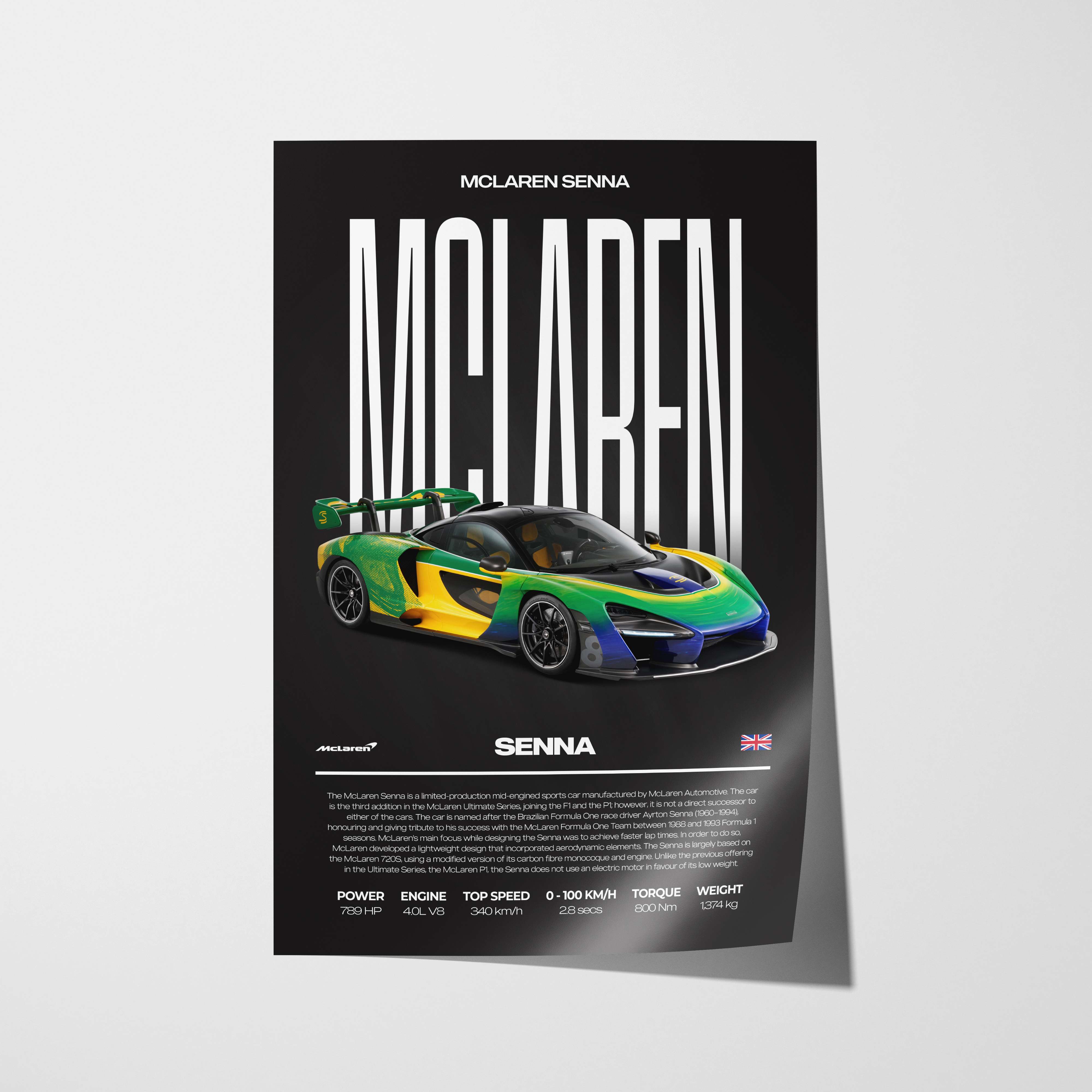 McLaren Senna Poster