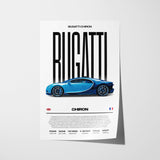 Bugatti Chiron Poster