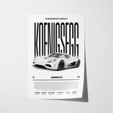 Koenigsegg Agera R Poster