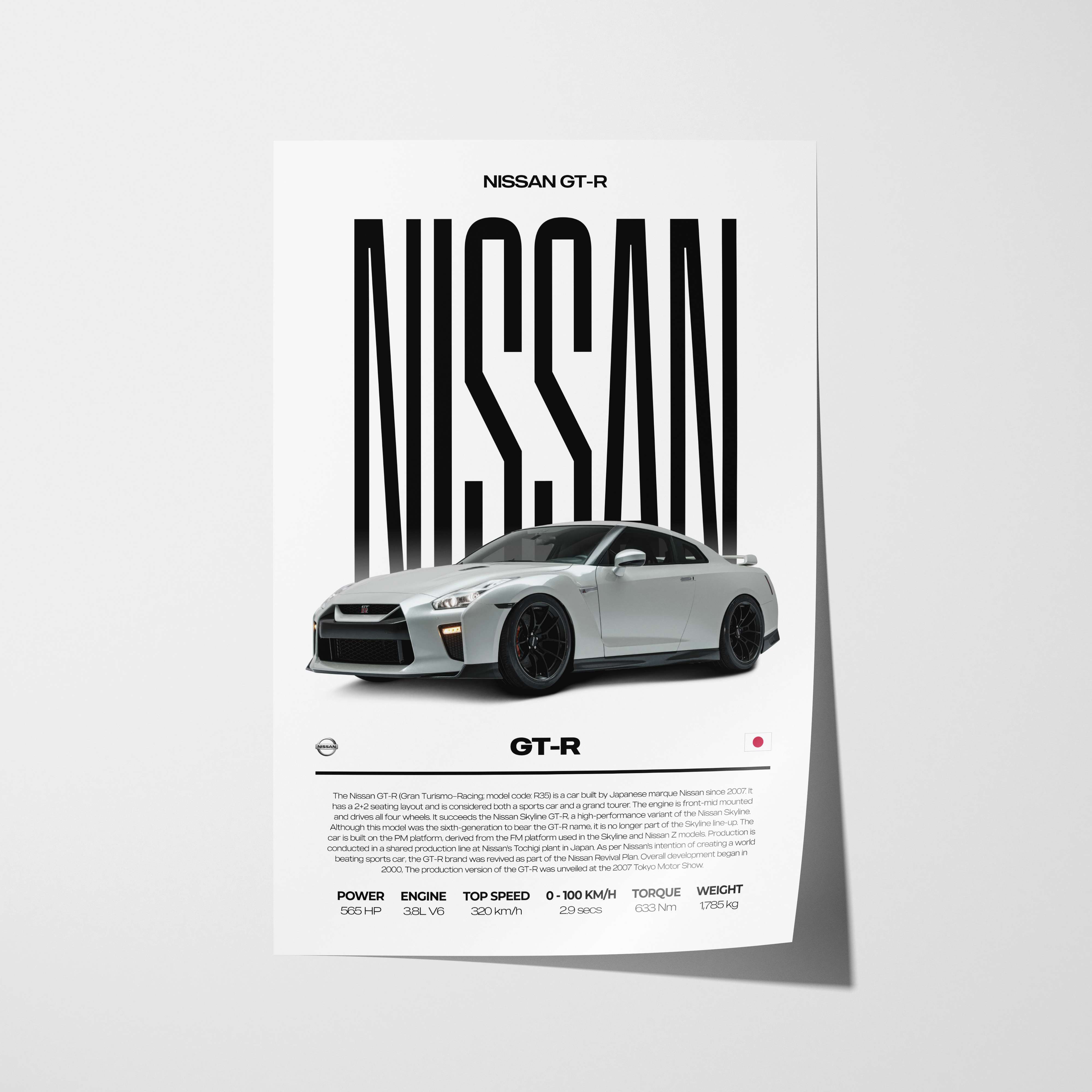 Nissan GT-R Poster