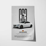 C63 S Car Poster