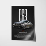 C63 S Car Poster