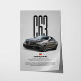 C63 S Car Poster