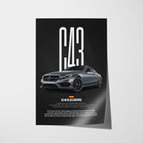 C43 C205 Car Poster