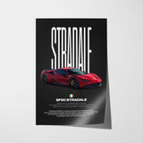 SF90 Stradale Car Poster