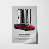 SF90 Stradale Car Poster
