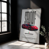 SF90 Stradale Car Poster