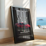 SF90 Stradale Car Poster