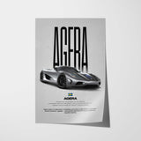 Agera Car Poster