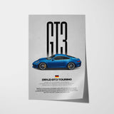 911 GT3 Touring 991.2 Car Poster