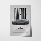 Cayenne S Coupe Car Poster
