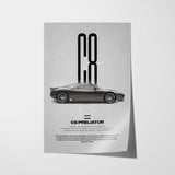 C8 Preliator Car Poster