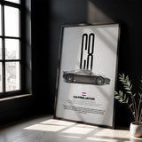C8 Preliator Car Poster