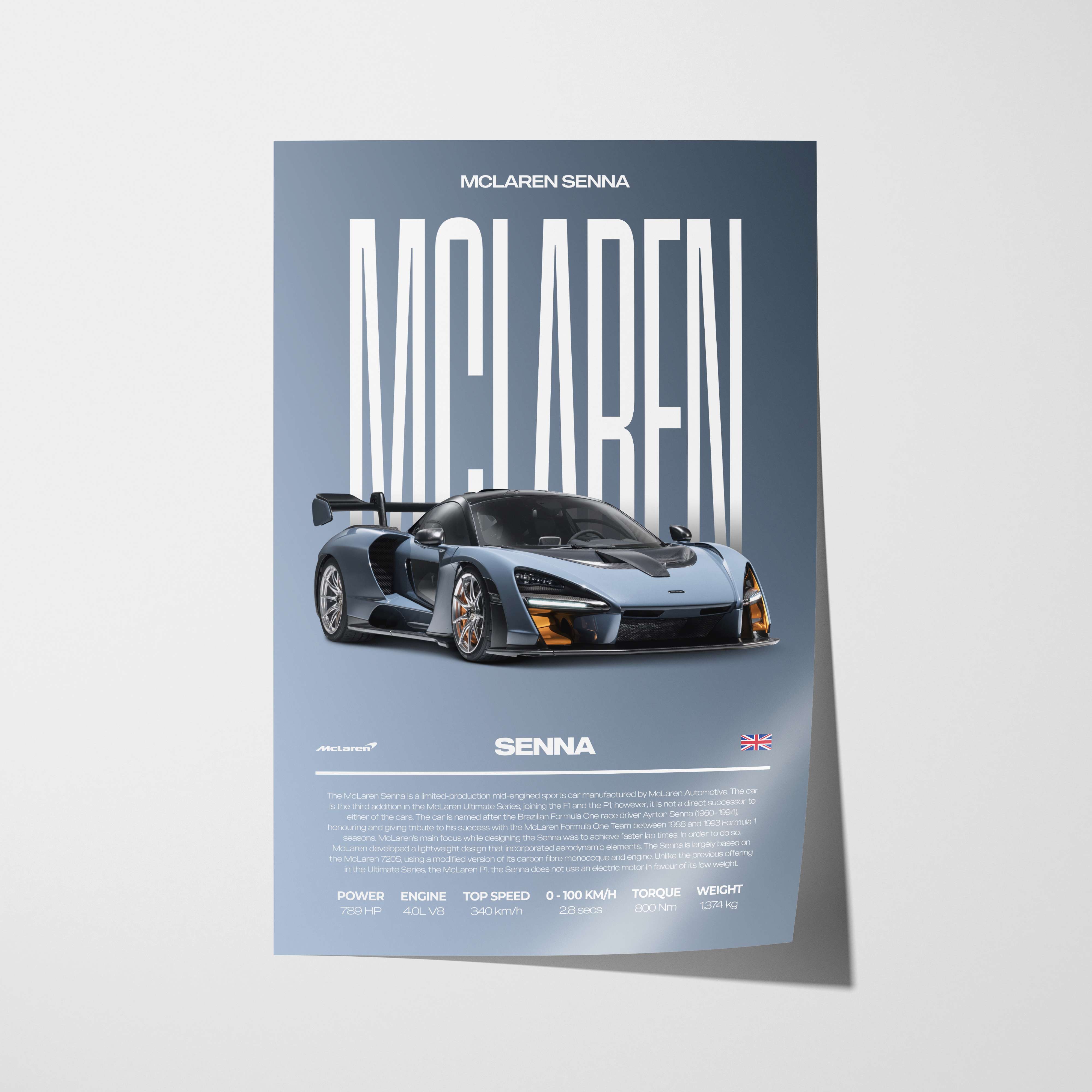 McLaren Senna Poster