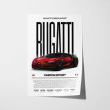 Bugatti Chiron Sport Poster