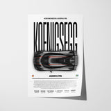 Koenigsegg Agera RS Poster