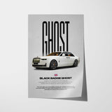 Ghost Black Badge Car Poster