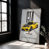 Cayman GT4 RS Car Poster