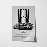 Agera Car Poster