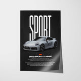 911 Sport Classic Car Poster