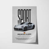 911 Sport Classic Car Poster
