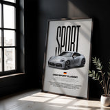 911 Sport Classic Car Poster