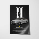330i M Sport Car Poster