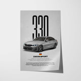 330i M Sport Car Poster