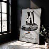 330i M Sport Car Poster