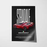 SF90 Stradale Car Poster