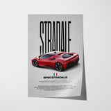 SF90 Stradale Car Poster