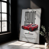 SF90 Stradale Car Poster