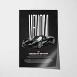 Venom GT Spyder Car Poster