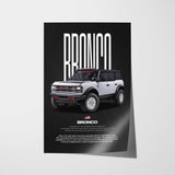 Bronco Car Poster