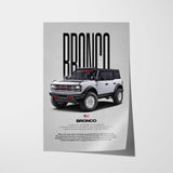 Bronco Car Poster