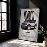 Bronco Car Poster