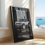 Bronco Car Poster