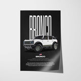 Bronco Car Poster