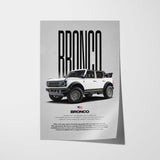 Bronco Car Poster