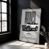 Bronco Car Poster