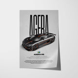 Agera RS Car Poster