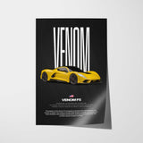 Venom F5 Car Poster