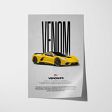 Venom F5 Car Poster