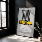 Venom F5 Car Poster
