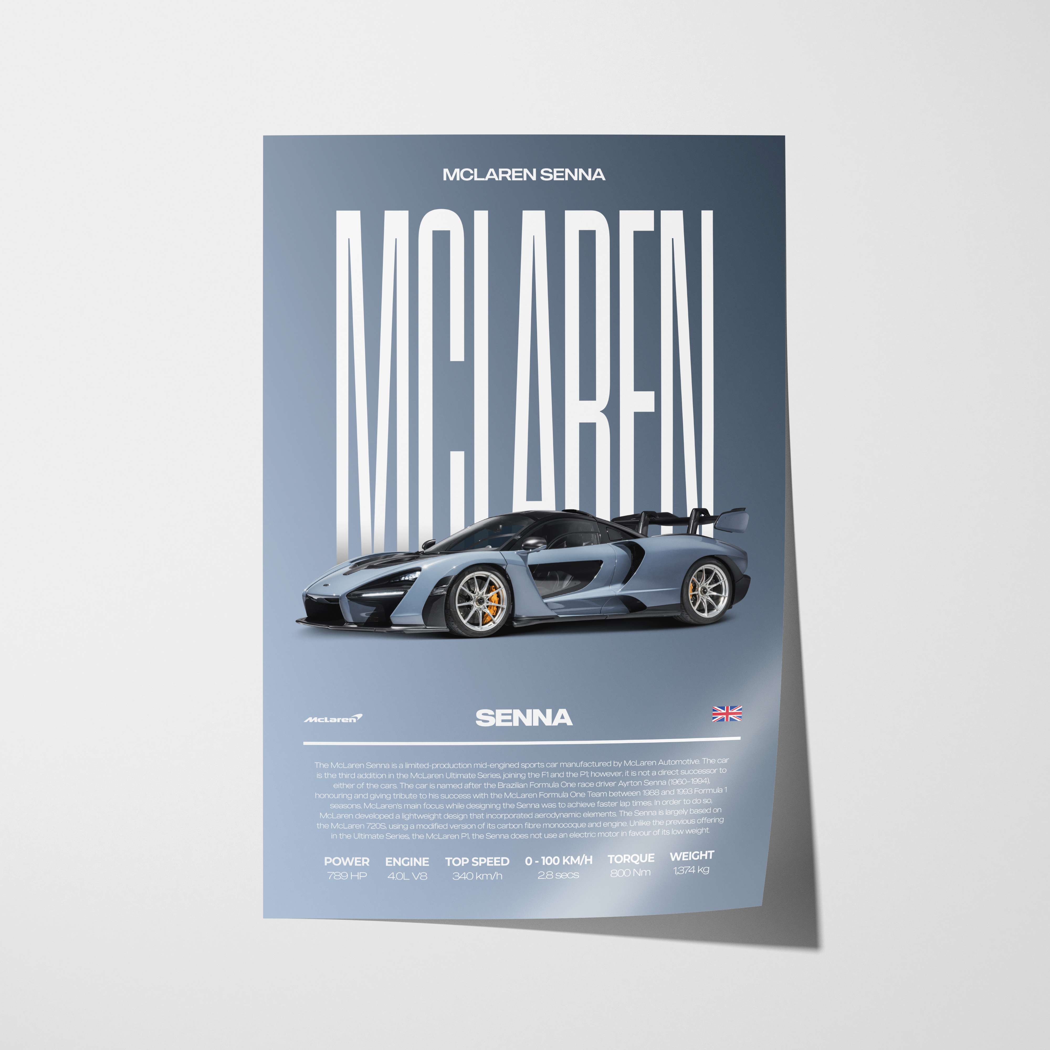 McLaren Senna Poster