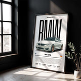 BMW M4 GTS Poster