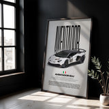 Aventador SVJ Car Poster